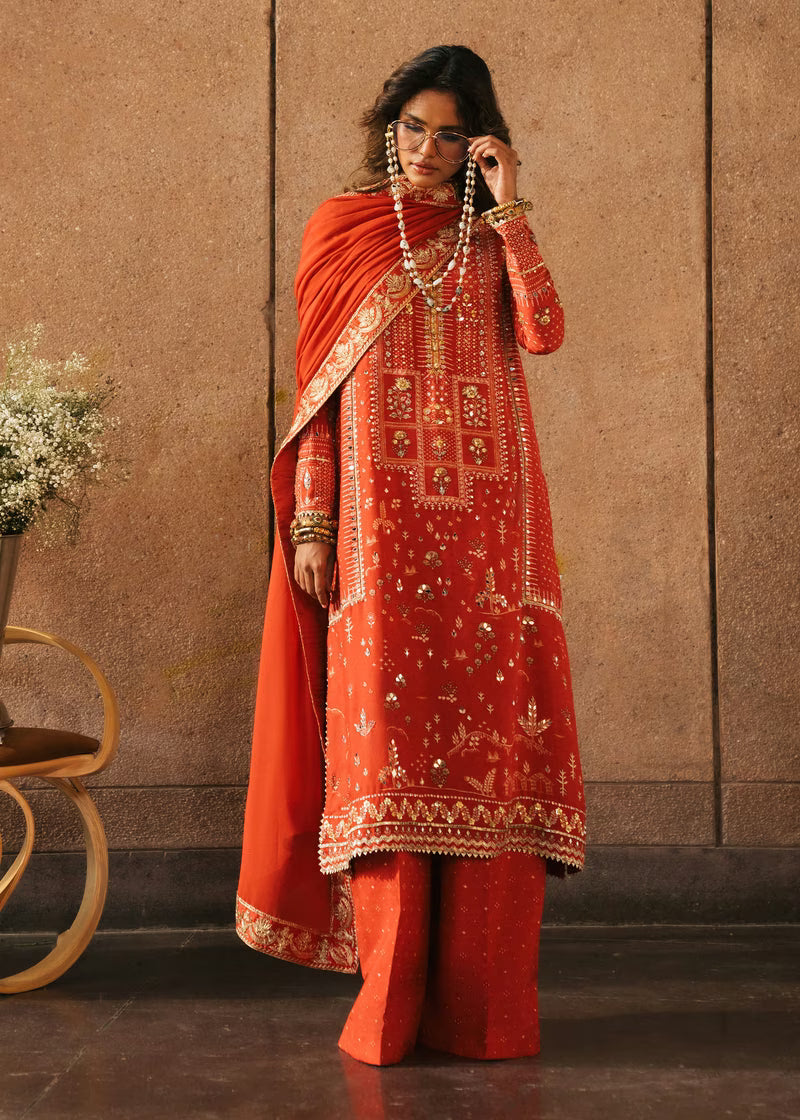 Crimson Eid Prints '26 - Patakha - Scarlet