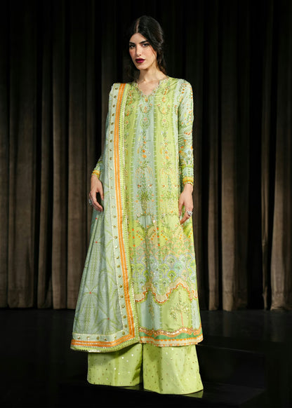 Crimson Eid Prints '26 - Rangralli - Lime