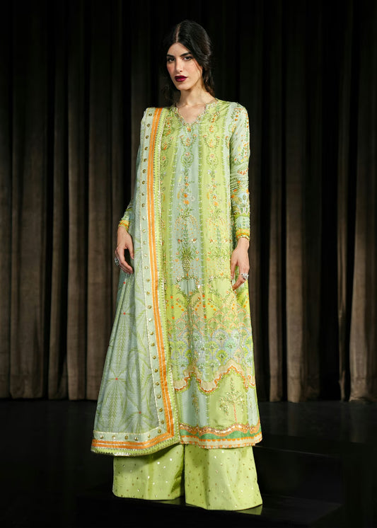 Crimson Eid Prints '26 - Rangralli - Lime