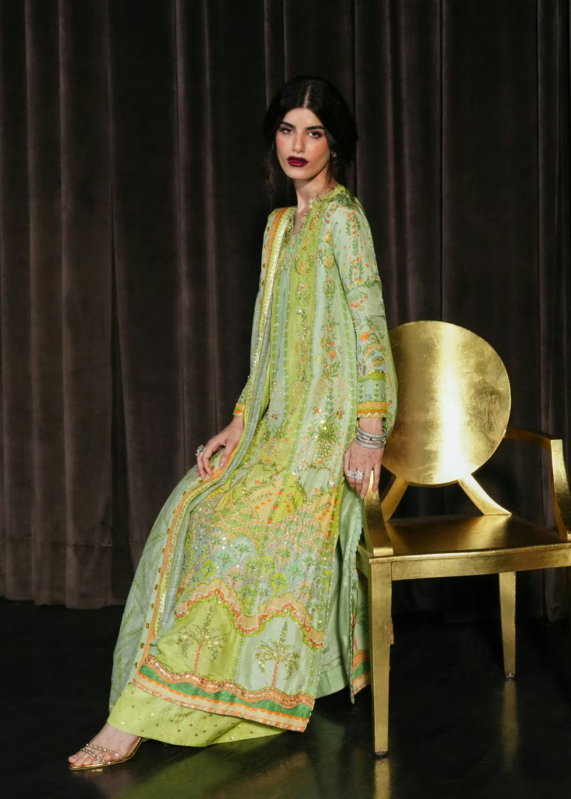 Crimson Eid Prints '26 - Rangralli - Lime