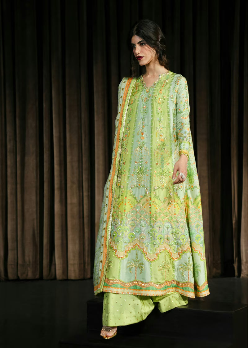 Crimson Eid Prints '26 - Rangralli - Lime