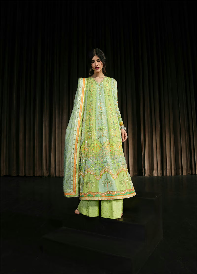 Crimson Eid Prints '26 - Rangralli - Lime