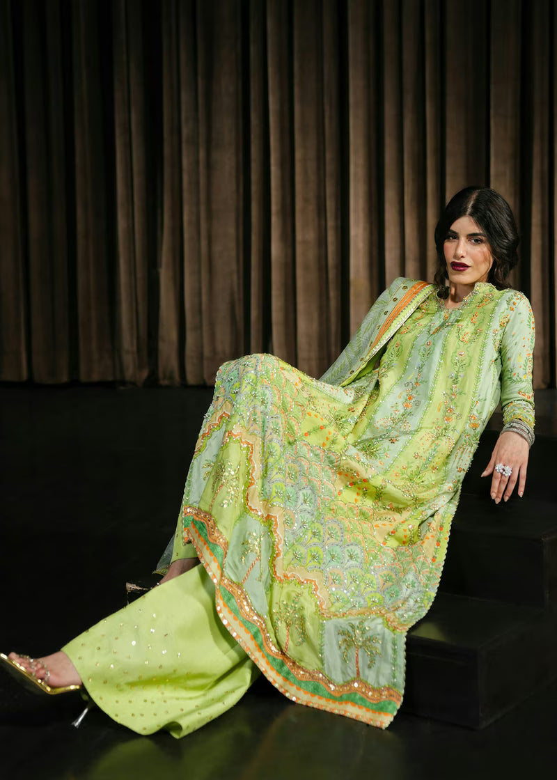 Crimson Eid Prints '26 - Rangralli - Lime
