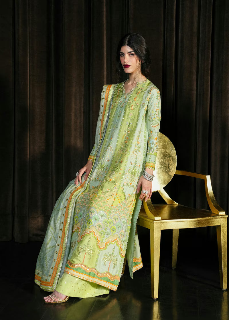 Crimson Eid Prints '26 - Rangralli - Lime