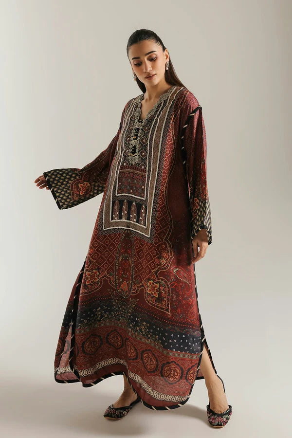 Ethnc Rozana '26 - EMBROIDERED DRESS | E4833-103-901