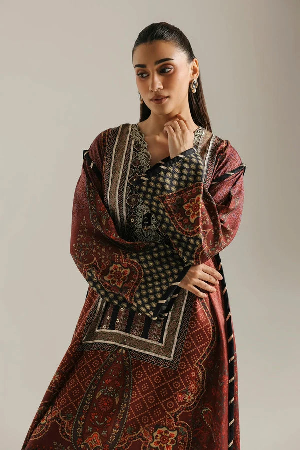 Ethnc Rozana '26 - EMBROIDERED DRESS | E4833-103-901