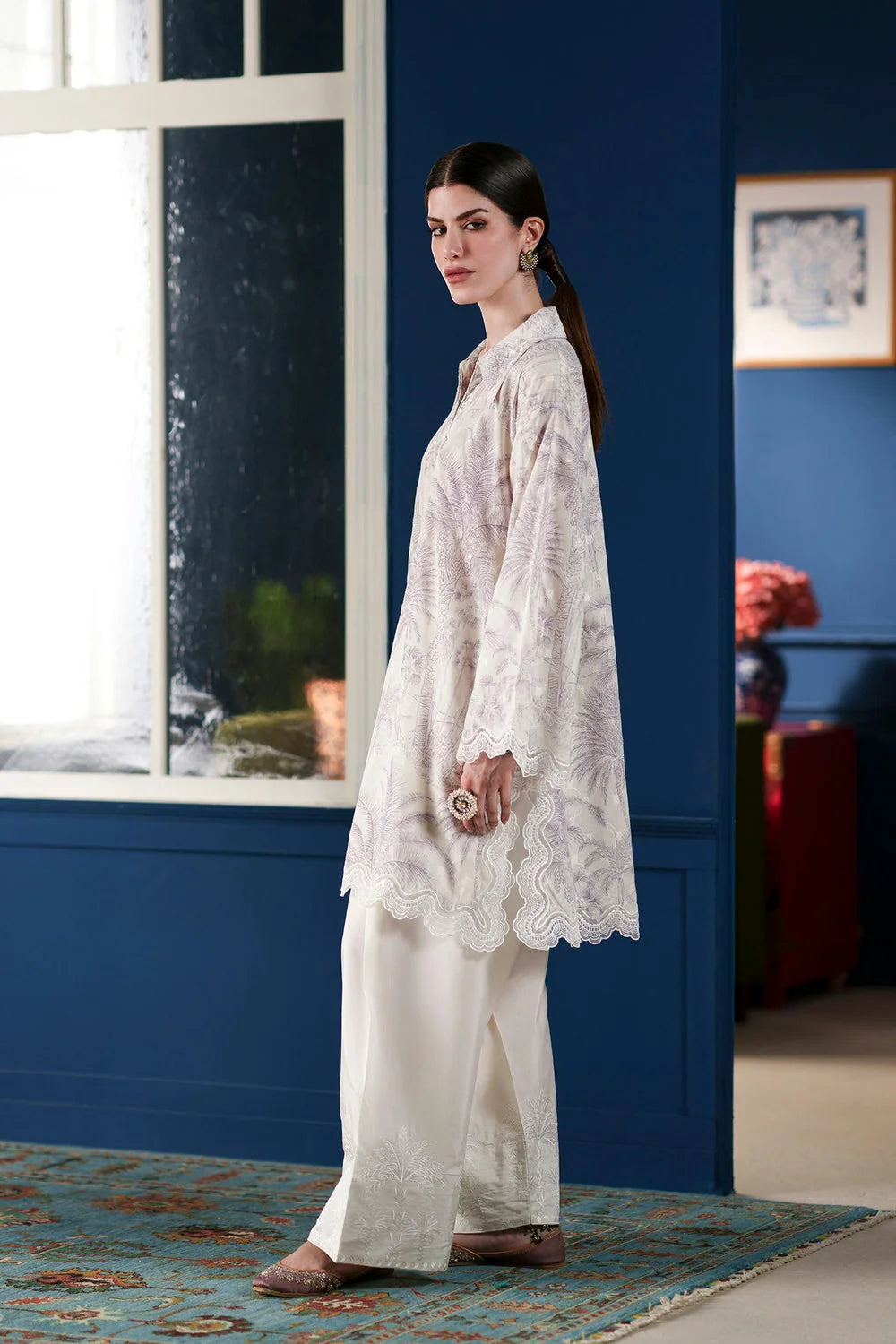 Ethnc Rozana '26 - Embroidered Suit | E4455/103/002