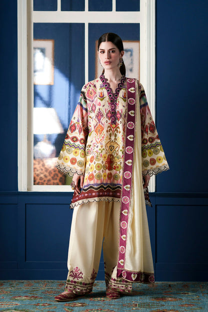 Ethnc Rozana '26 - Embroidered Suit | E4484/103/115