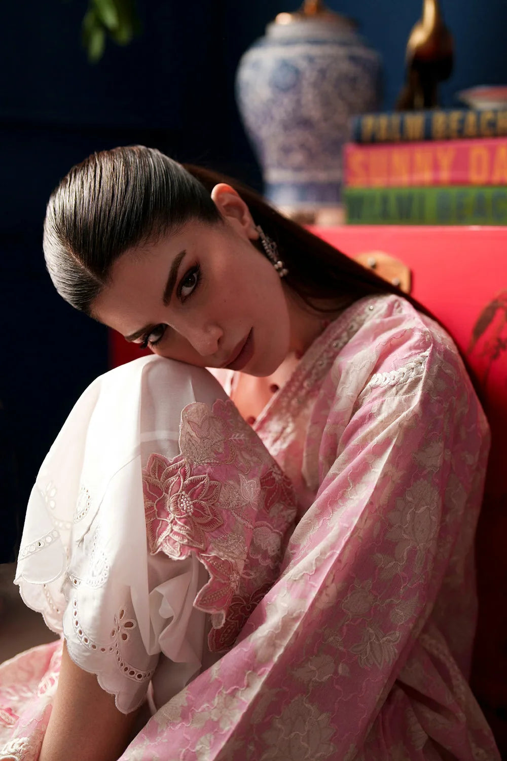 Ethnc Rozana '26 - Embroidered Suit | E4512/103/412