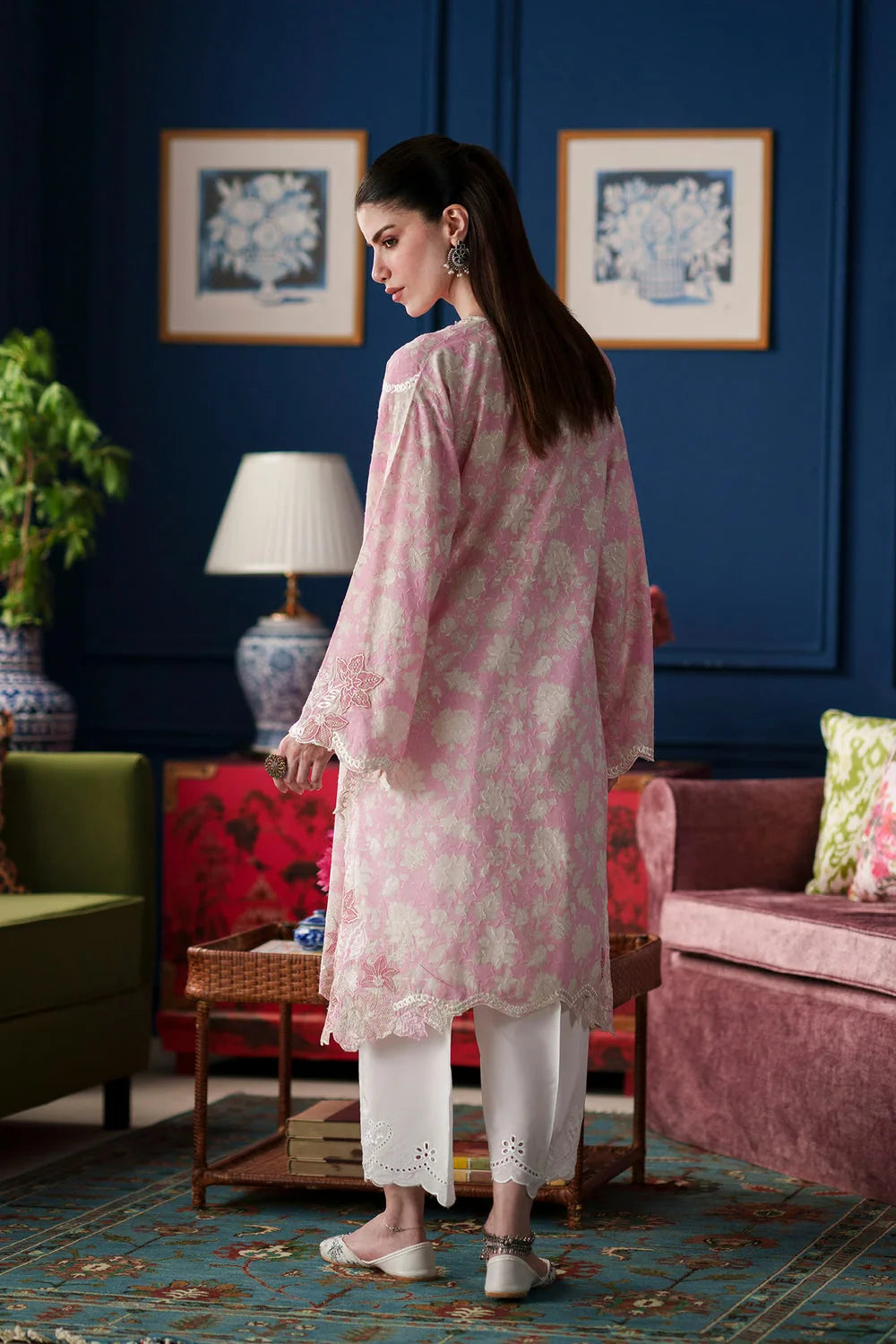 Ethnc Rozana '26 - Embroidered Suit | E4512/103/412