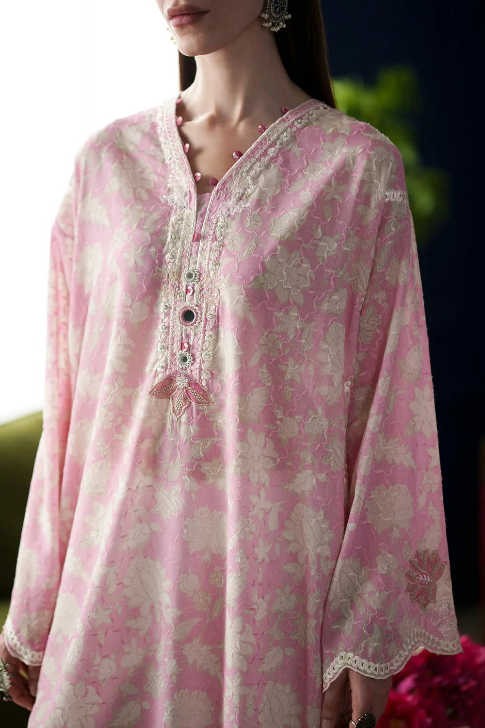 Ethnc Rozana '26 - Embroidered Suit | E4512/103/412