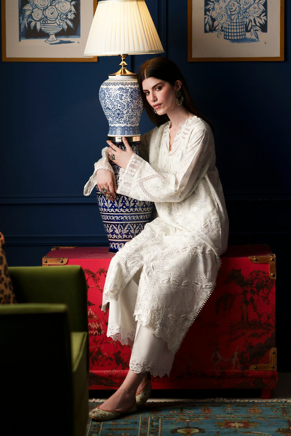 Ethnc Rozana '26 - Embroidered Suit | E4626/103/002