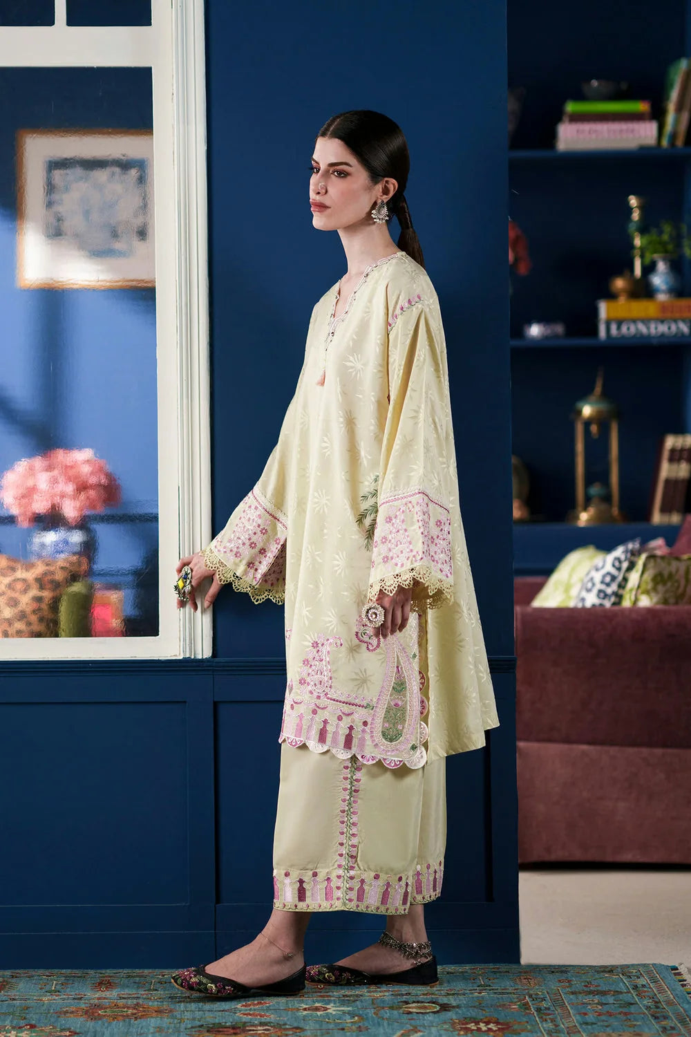 Ethnc Rozana '26 - Embroidered Suit | E4629/103/115