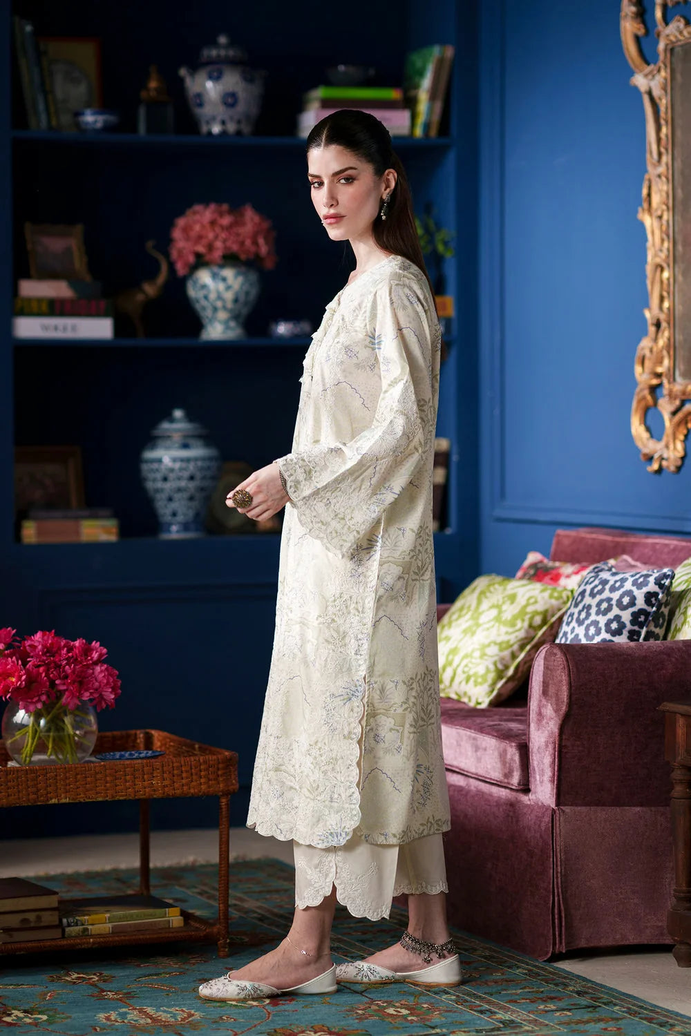 Ethnc Rozana '26 - Embroidered Suit | E4646/103/006