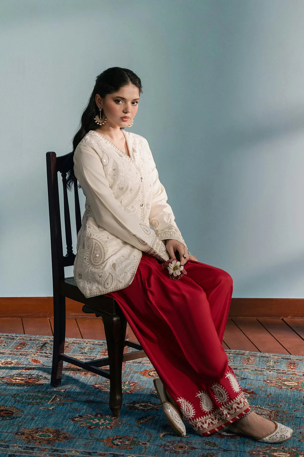 Ethnc Rozana Winter Drop 1 '26 - EMBROIDERED SUIT | E4740/103/002