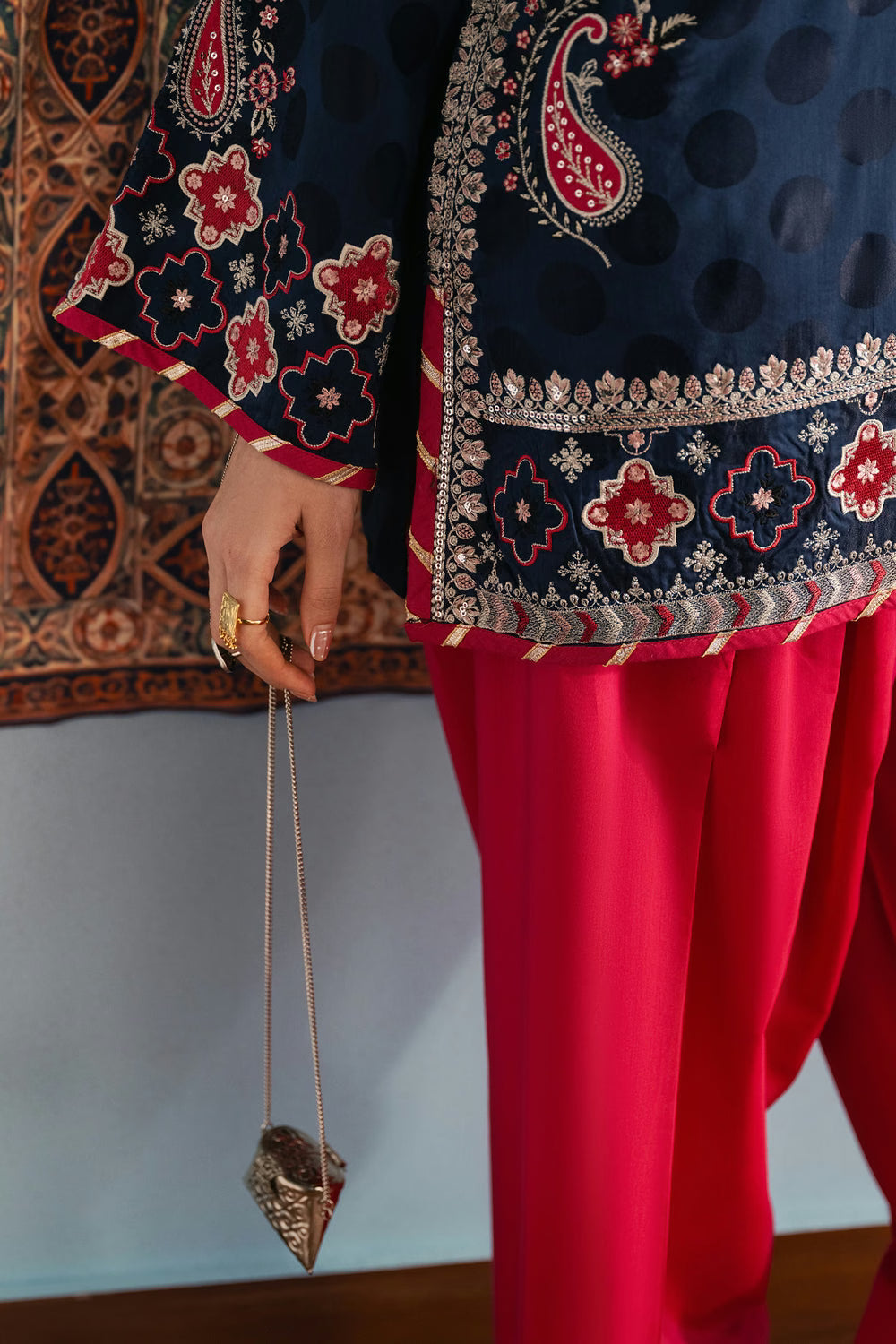 Ethnc Rozana Winter Drop 1 '26 - EMBROIDERED SUIT | E4756/103/620