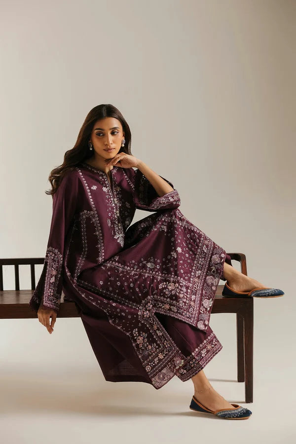 Ethnc Rozana '26 - Embroidered Suit | E4788-103-516
