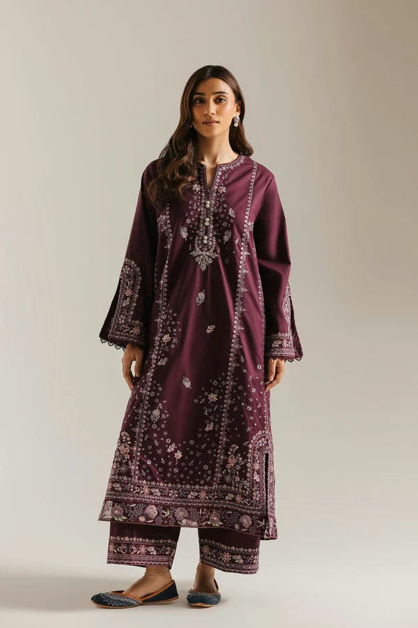 Ethnc Rozana '26 - Embroidered Suit | E4788-103-516