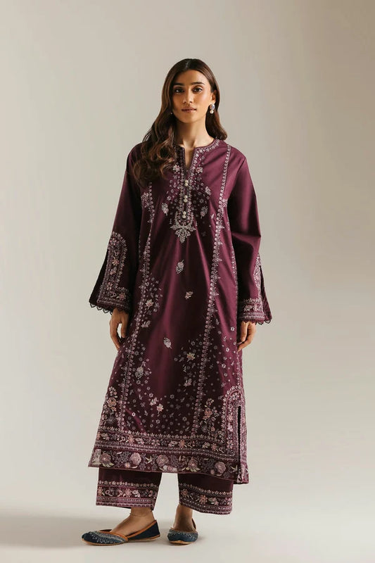 Ethnc Rozana '26 - Embroidered Suit | E4788-103-516