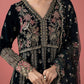 Maria.B Luxury Formals Velvet '26 - 3 Piece Embroidered Velvet Suit | SFW2501-GRN