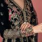 Maria.B Luxury Formals Velvet '26 - 3 Piece Embroidered Velvet Suit | SFW2501-GRN