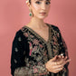Maria.B Luxury Formals Velvet '26 - 3 Piece Embroidered Velvet Suit | SFW2501-GRN