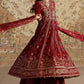 Maria.B Luxury Formals Velvet '26 - 3 Piece Embroidered Velvet Suit | SFW2501-RED