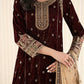 Maria.B Luxury Formals Velvet '26 - 3 Piece Embroidered Velvet Suit | SFW2509-MRN
