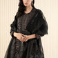 Maria.B Luxury Formals Velvet '26 - 3 Piece Embroidered Velvet Suit | SFW2512-BLK