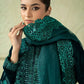 Maria.B Luxury Formals Velvet '26 - 3 Piece Embroidered Velvet Suit | SFW2512-GRN