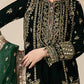 Maria.B Luxury Formals Velvet '26 - 3 Piece Embroidered Velvet Suit | SR12522-GRN