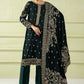 Maria.B Luxury Formals Velvet '26 - 3 Piece Embroidered Velvet Suit | SFW2546-GRN