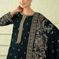 Maria.B Luxury Formals Velvet '26 - 3 Piece Embroidered Velvet Suit | SFW2546-GRN