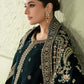Maria.B Luxury Formals Velvet '26 - 3 Piece Embroidered Velvet Suit | SFW2546-GRN