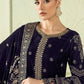 Maria.B Luxury Formals Velvet '26 - 3 Piece Embroidered Velvet Suit | SFW2546-PRP