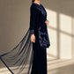 Maria.B Luxury Formals Velvet '26 - 3 Piece Embroidered Velvet Suit | SFW2642-BLU
