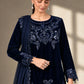 Maria.B Luxury Formals Velvet '26 - 3 Piece Embroidered Velvet Suit | SFW2642-BLU