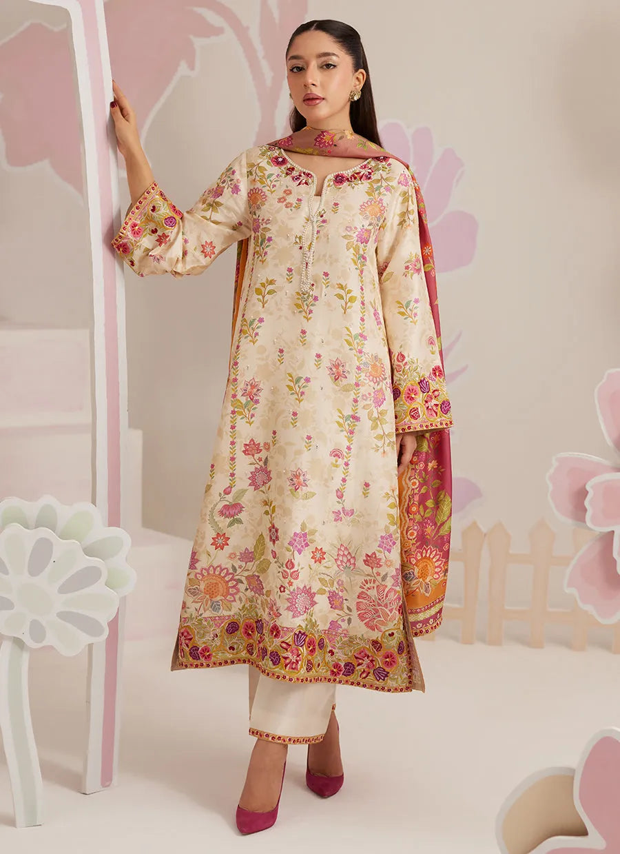 Farah Talib Aziz Ramadan Eid Frou Frou '26 - Soreya - Tunic, Izaar And Dupatta