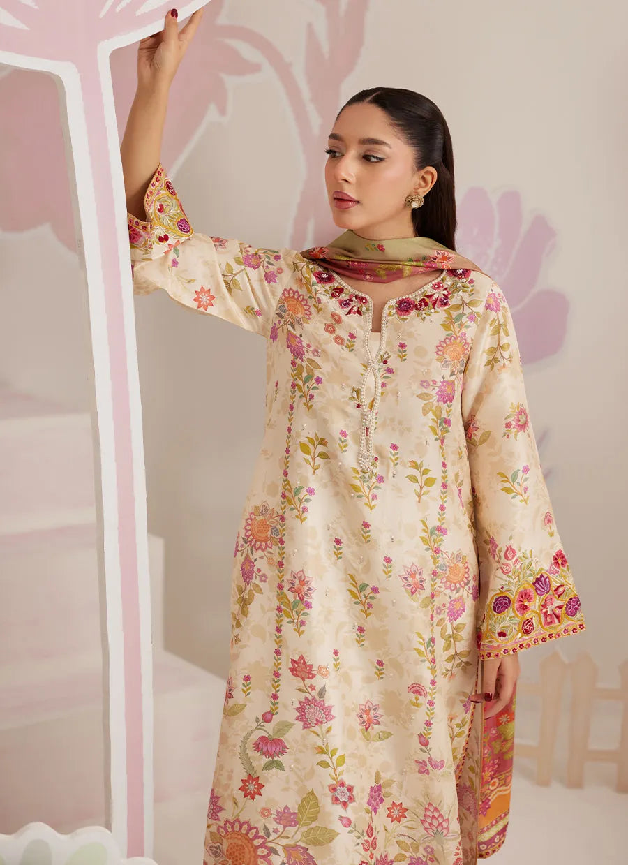 Farah Talib Aziz Ramadan Eid Frou Frou '26 - Soreya - Tunic, Izaar And Dupatta