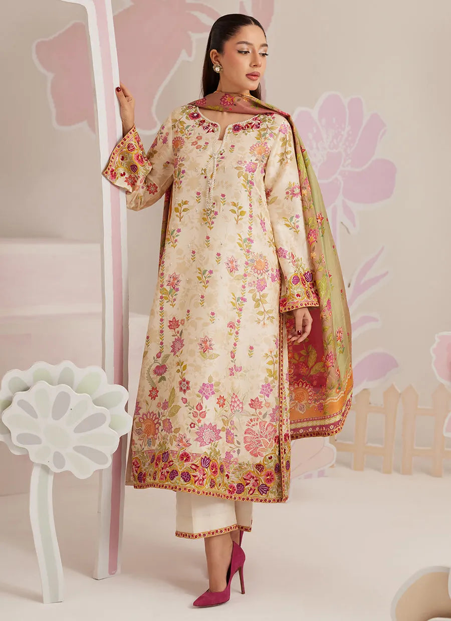 Farah Talib Aziz Ramadan Eid Frou Frou '26 - Soreya - Tunic, Izaar And Dupatta