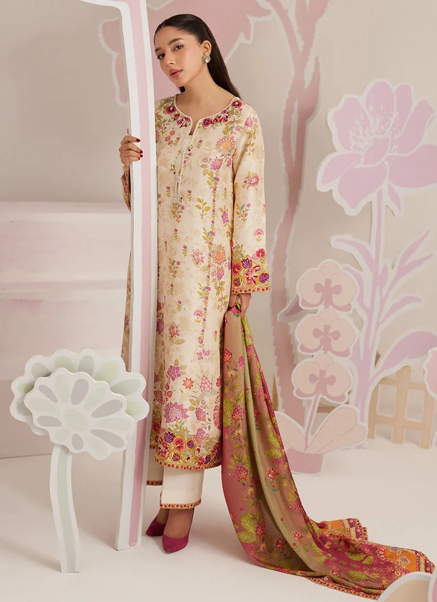 Farah Talib Aziz Ramadan Eid Frou Frou '26 - Soreya - Tunic, Izaar And Dupatta