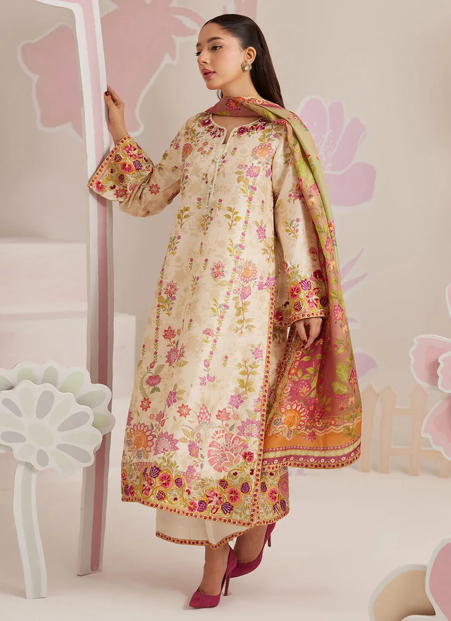 Farah Talib Aziz Ramadan Eid Frou Frou '26 - Soreya - Tunic, Izaar And Dupatta