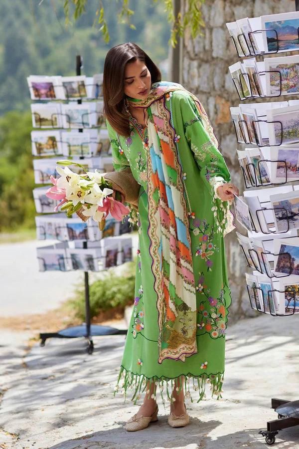 Sana Safinaz Unstitched Embroidered 3 Piece Muzlin Suit | M262-006a-cv
