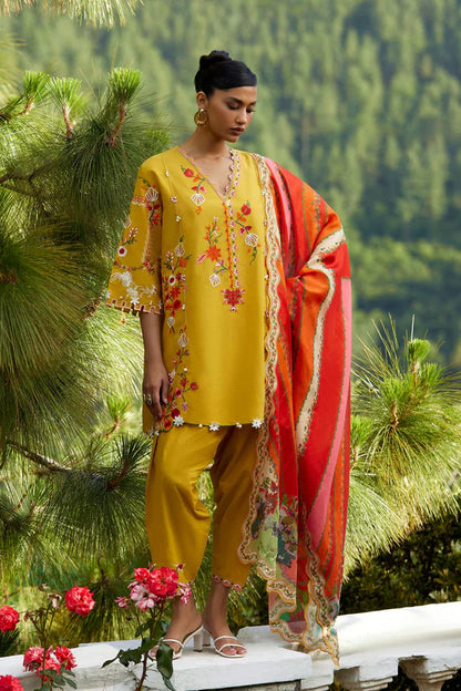Sana Safinaz Unstitched Embroidered 3 Piece Muzlin Suit | M262-006b-cv