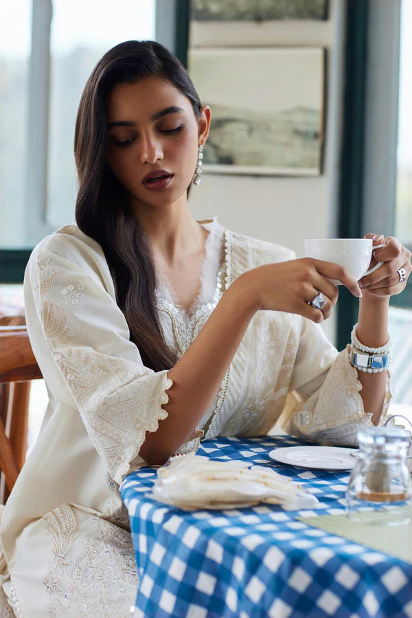 Sana Safinaz Unstitched Embroidered 3 Piece Muzlin Suit | M262-009a-dd
