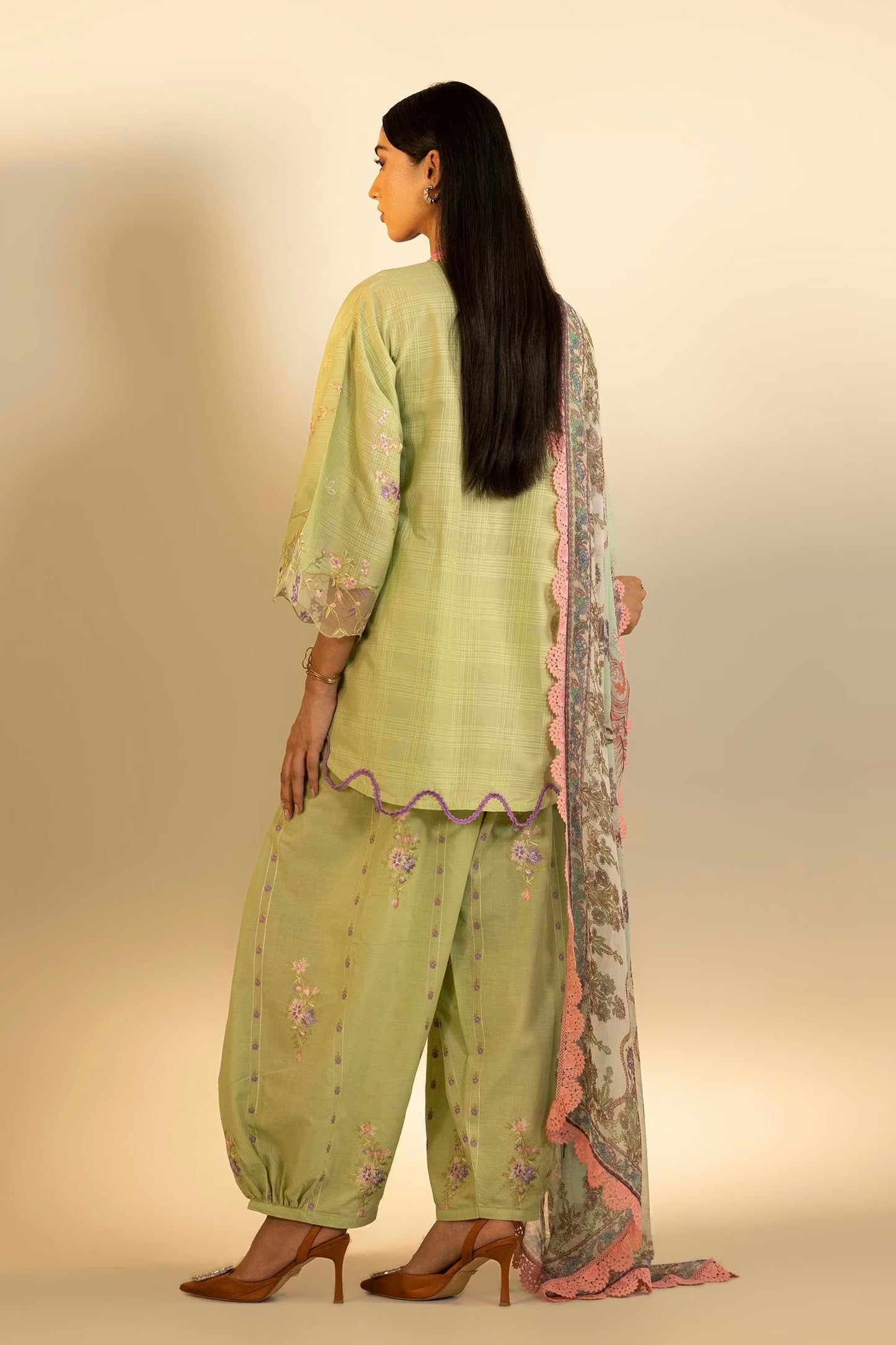 Sana Safinaz Unstitched Embroidered 3 Piece Muzlin Suit | M262-013b-cj