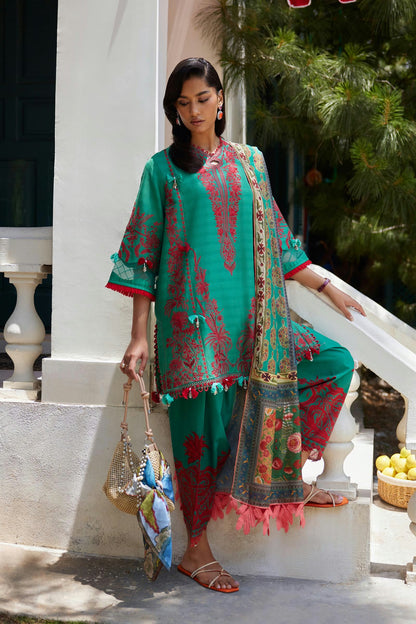 Sana Safinaz Unstitched Embroidered 3 Piece Muzlin Suit | M262-002a-dc