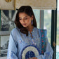 Sana Safinaz Unstitched Embroidered 3 Piece Muzlin Suit | M262-004a-dc
