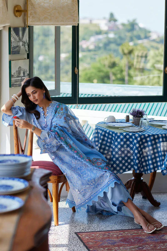 Sana Safinaz Unstitched Embroidered 3 Piece Muzlin Suit | M262-004a-dc