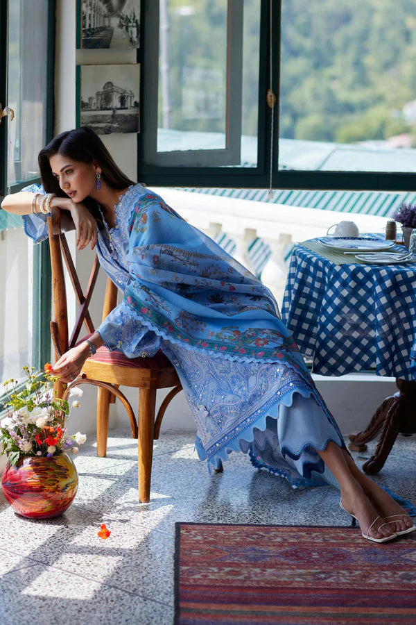 Sana Safinaz Unstitched Embroidered 3 Piece Muzlin Suit | M262-004a-dc